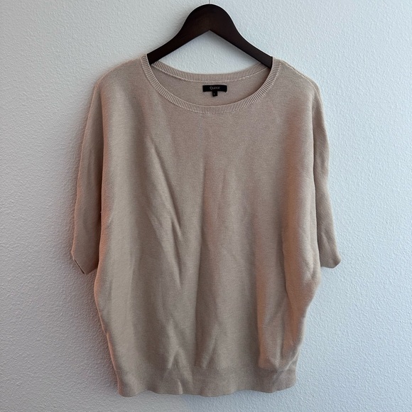 Quince Lightweight Cotton Cashmere Link-Stitch Dolman Sweater - Picture 6 of 7